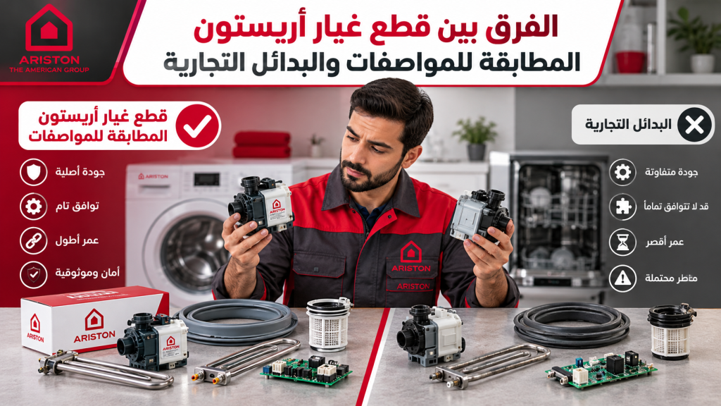 الفرق بين قطع غيار أريستون المطابقة للمواصفات والبدائل التجارية