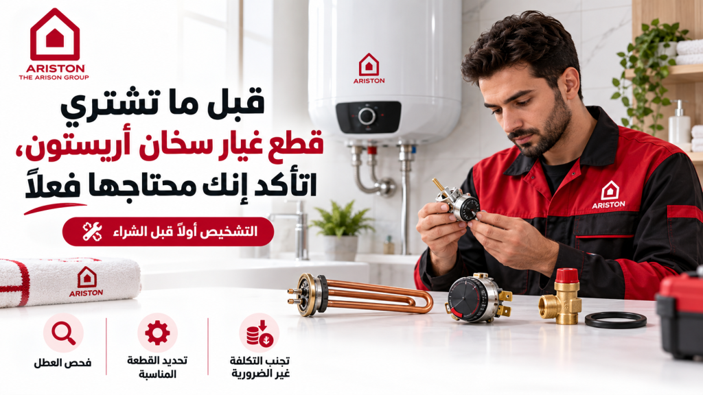 قبل ما تشتري قطع غيار سخان أريستون، اتأكد إنك محتاجها فعلًا