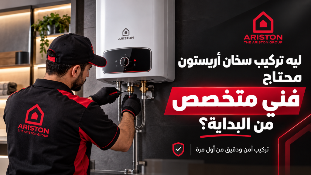 ليه تركيب سخان أريستون محتاج فني متخصص من البداية؟